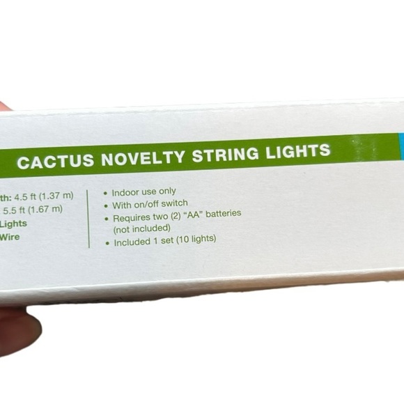 Garden Party CACTUS NOVELTY STRING LIGHTS - Picture 3 of 3